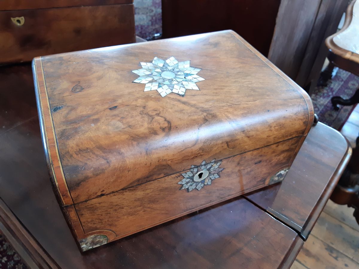 Victorian sewing box